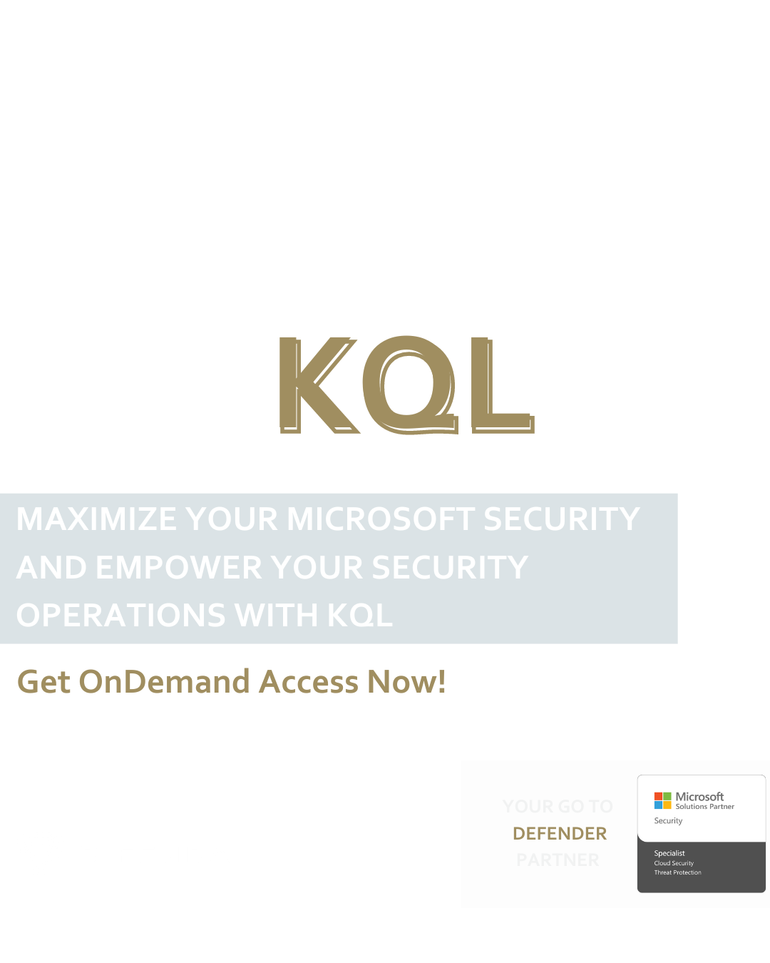 Change the Game with KQL